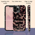 3D Camo Initials Dark Tort iPhone Case